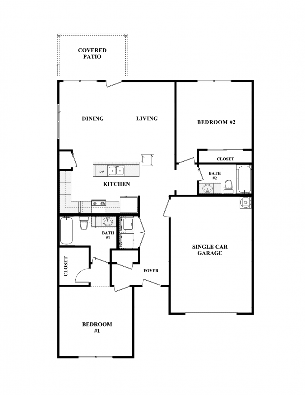 Duplex Floor Plan Eagle Landing Rentals Salado