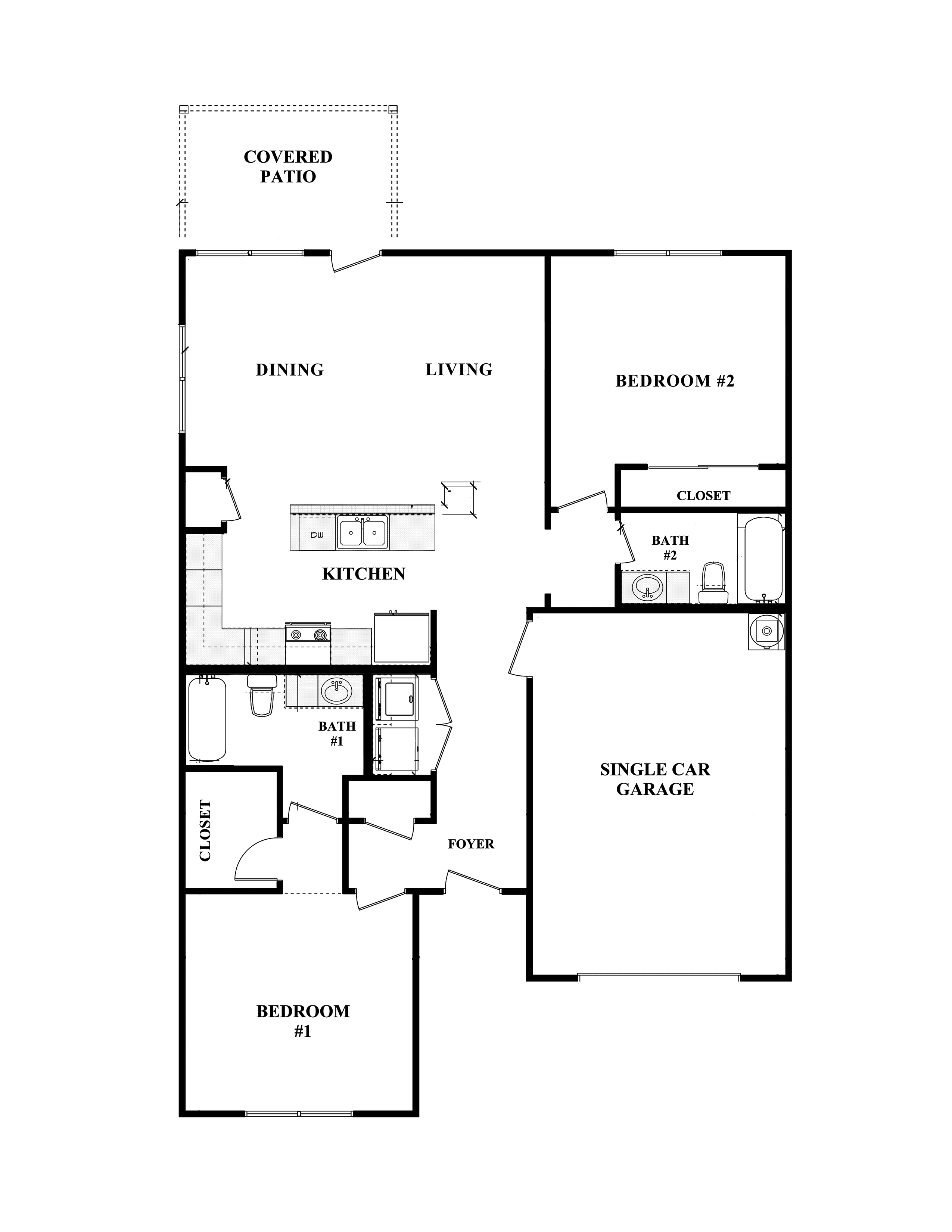 Duplex Floor Plan Eagle Landing Rentals Salado